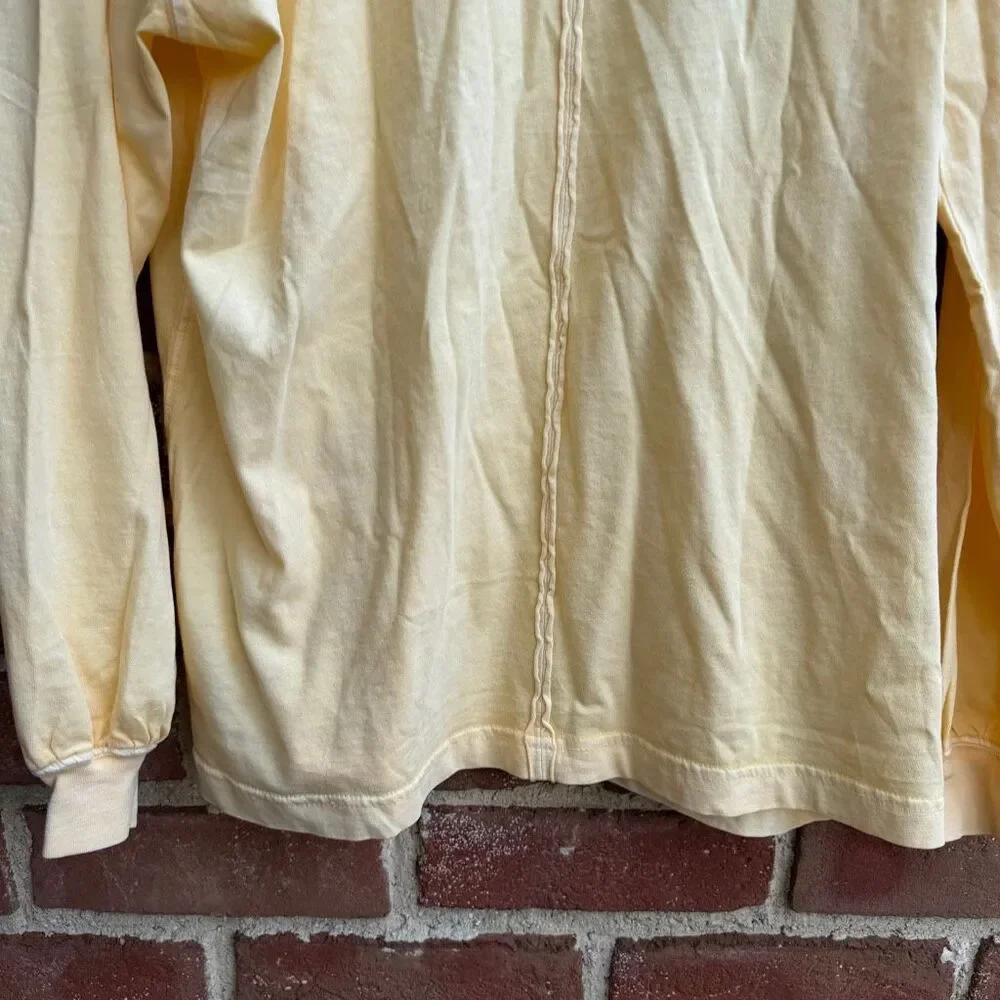 Free people We The Free Perfect Oversized long sleeve Tee yellow S NEW